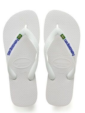 Havaianas Brazil Logo White Women’s Flip Flops 13